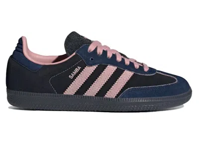 Pre-owned Adidas Originals Samba Og Black Indigo (women's) Sneakers In Core Black/wonder Mauve/night Indigo In Multi