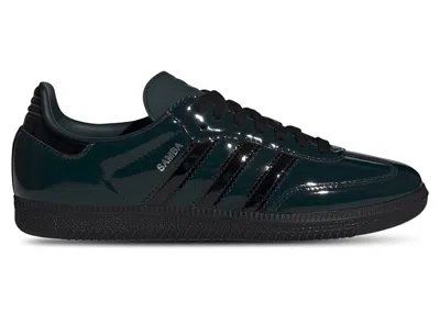 Pre-owned Adidas Originals Samba Og Black Patent (women's) Sneakers In Aurora Ivy/core Black/silver Metallic