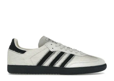 Pre-owned Adidas Originals Samba Og Black Pony (women's) Sneakers In Wonder White/core Black/alumina