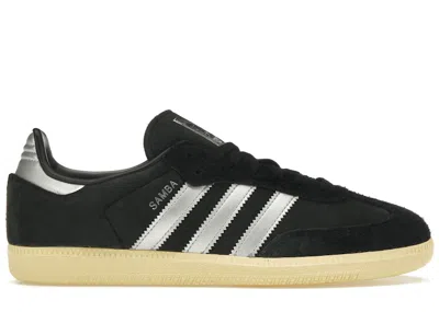 Pre-owned Adidas Originals Samba Og Black (women's) Sneakers In Core Black/matte Silver/almost Yellow F22