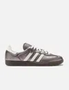 Adidas Originals Womens Samba Og Logo-print Metallic-leather Low-top Trainers Aurora Metallic Offwhit In Brown