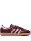 Adidas Originals Handball Spezial Leather-trimmed Suede Sneakers In Burgundy