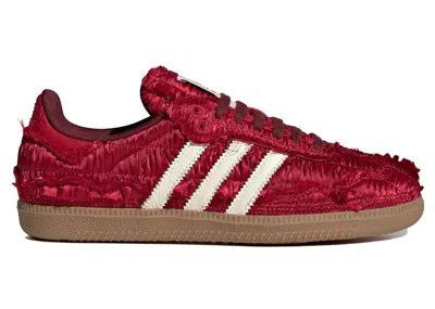 Pre-owned Adidas Originals Samba Og Caroline Hu Satin (women's) Sneakers In Power Red/cream White/shadow Red