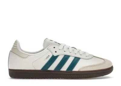 Pre-owned Adidas Originals Samba Og Cloud White Legacy Teal (women's) Sneakers In Cloud White Legacy Teal Wonder White