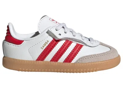 Pre-owned Adidas Originals Samba Og Comfort Closure Sneakers In Cloud White/better Scarelet Red/gum In Multi