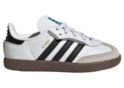Pre-owned Adidas Originals Samba Og Comfort Closure Sneakers In Cloud White/core Black/gum In Multi