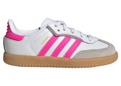 Pre-owned Adidas Originals Samba Og Comfort Closure Sneakers In Cloud White/lucid Pink/gum