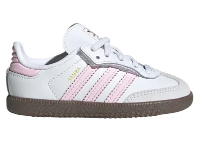 Pre-owned Adidas Originals Samba Og Comfort Closure White Sneakers In Cloud White/clear Pink/gum In Multi