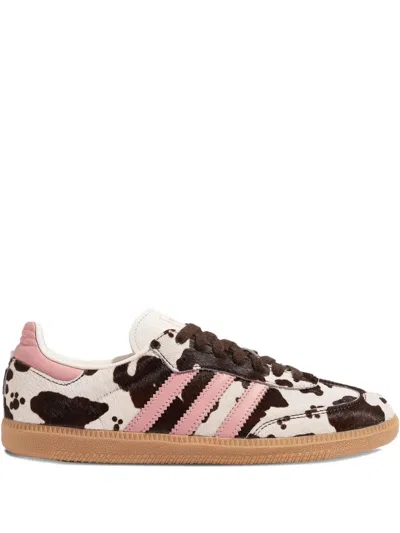 ADIDAS ORIGINALS SAMBA OG COW-PATTERN LOW-TOP SNEAKERS