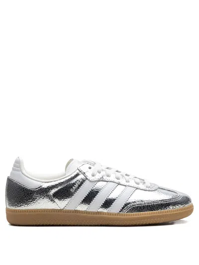 Adidas Originals Samba Og Cracked Metallic Leather Sneakers In Multi