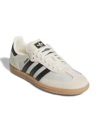 Adidas Originals Kids' Samba Og "cream Black Satin" Sneakers In Neutral