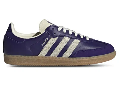Pre-owned Adidas Originals Samba Og Cream (women's) Sneakers In Collegiate Purple/cream White/gum 3