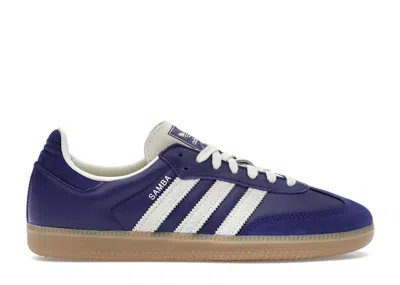 Pre-owned Adidas Originals Samba Og Cream (women's) Sneakers In Collegiate Purple/cream White/gum 3 In Multi
