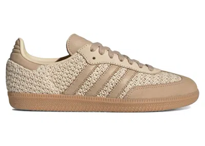 Pre-owned Adidas Originals Samba Og Crochet Pack (women's) Sneakers In Sand Strata/magic Beige/gum