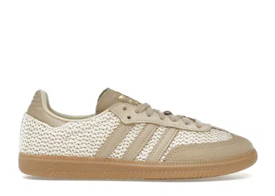 Pre-owned Adidas Originals Samba Og Crochet Pack (women's) Sneakers In Sand Strata/magic Beige/gum In Brown