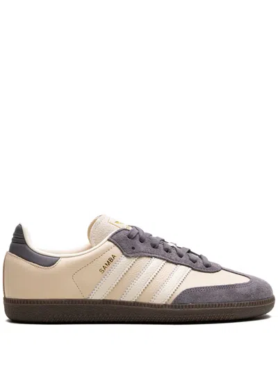 Adidas Originals Samba Og "crystal Sand/charcoal" Sneakers In Neutrals