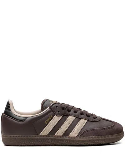 Adidas Originals Samba Og "dark Brown/beige/gum" Sneakers