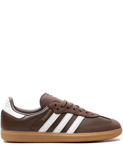 Adidas Originals Samba Og "earth Strata Gum" Sneakers In Earstr/ftwwht/goldmt