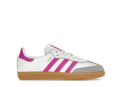 Pre-owned Adidas Originals Samba Og (kids) Sneakers In Footwear White/purple/gum In Multi