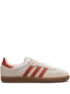 Adidas Originals Adidas Samba Og Knitted Low-top Sneakers In Red And White Leather And Suede In Neutrals