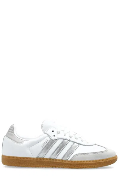 Adidas Originals Samba Og Lace-up Sneakers In White