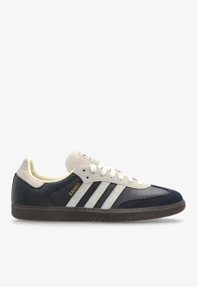Adidas Originals Samba Og Leather Low-top Sneakers In Navy