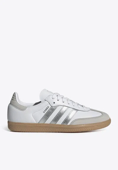 Adidas Originals Samba Og Leather Low-top Sneakers In White