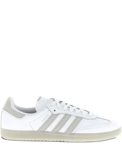 Adidas Originals Low-top Sneakers With Rubber Sole And Stripes In White