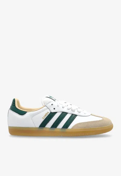 Adidas Originals Samba Og Leather Low-top Sneakers In White