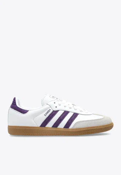 Adidas Originals Samba Og Leather Low-top Sneakers In White