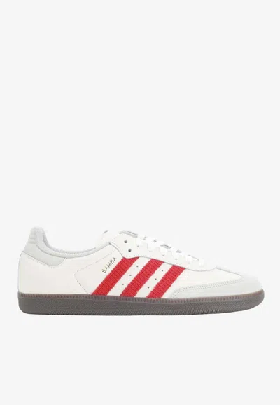 Adidas Originals Samba Og Leather Low-top Sneakers In White