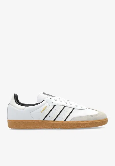 Adidas Originals Samba Og Leather Low-top Sneakers In White