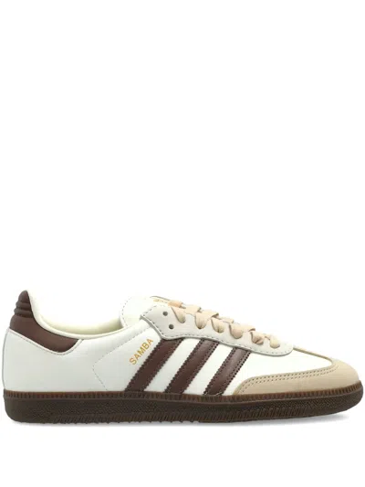 Adidas Originals Samba Og Leather Sneakers In Neutral