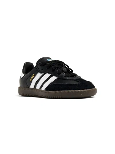 Adidas Originals Kids' Samba Og Leather Sneakers In Black,white