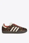 Adidas Originals Celine Low Lace-up Sneakers With Triomphe In Animal Print