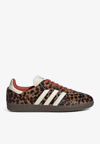 ADIDAS ORIGINALS SAMBA OG LEOPARD LOW-TOP SNEAKERS