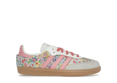 Pre-owned Adidas Originals Samba Og Liberty London Floral Embroidery Sneakers In Floral Print/off White In Multi