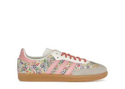 Pre-owned Adidas Originals Samba Og Liberty London Floral Embroidery Sneakers In Floral Print/off White