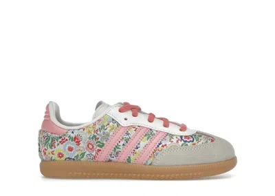 Pre-owned Adidas Originals Samba Og Liberty London Floral Embroidery Sneakers In Floral Print/off White