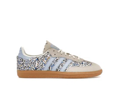 Pre-owned Adidas Originals Samba Og Liberty London Floral Sneakers In Blue/off White/gum In Multi