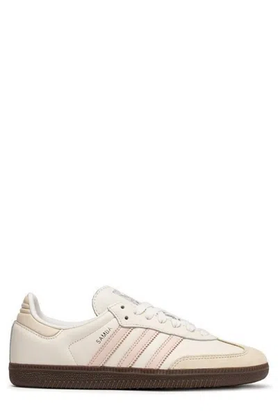 Adidas Originals Womens Cloud White Wonder Quart Samba Og Leather Low-top Trainers Eur 42/ 9 Uk In Multi