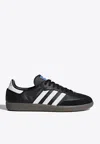 Adidas Originals Low-top Rubber Sole Sneakers With Contrast Stripes In Black