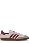 Adidas Originals Womens Putty Grey Maroon Gold M Samba Og Leather Low-top Trainers In Putgre/maroon/goldmt