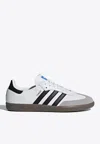 Adidas Originals Low-top Sneakers With Contrast Stripes And Suede Accents In White