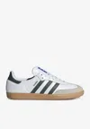 Adidas Originals Samba Logo-patch Sneakers In White