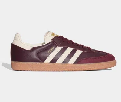 Pre-owned Adidas Originals Samba Og Maroon Cream White Women's Size Id0477