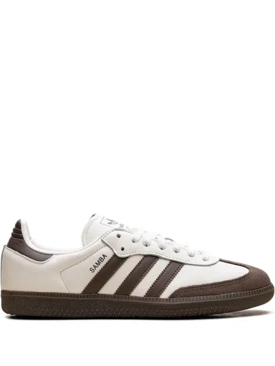 Adidas Originals Samba Og "off White/earth Strata/gum" Sneakers