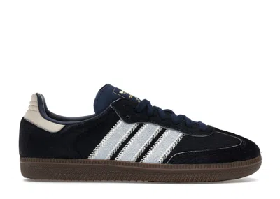 Pre-owned Adidas Originals Samba Og Pony Hair (women's) Sneakers In Night Indigo/clear Sky/tactile Blue