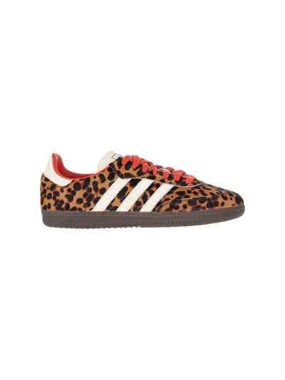 Adidas Originals Samba Og Preloved Red Sneakers In Animal Print
