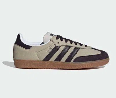 Pre-owned Adidas Originals Samba Og Putty Grey Black Women's Size Ie5835 In Putty Grey / Aurora Black / Silver Metallic